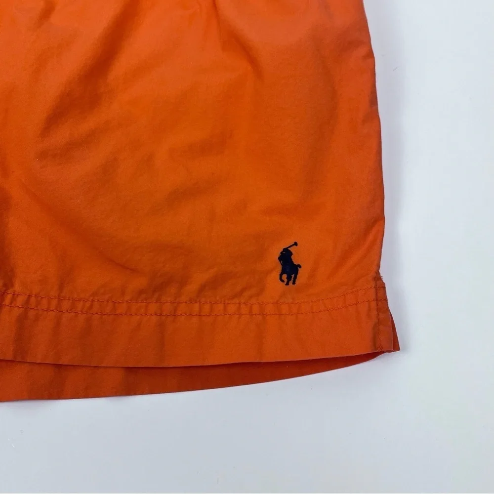 Polo Ralph Lauren Men's 100% Cotton Mesh Lined Drawstring Swim Trunks Size L
